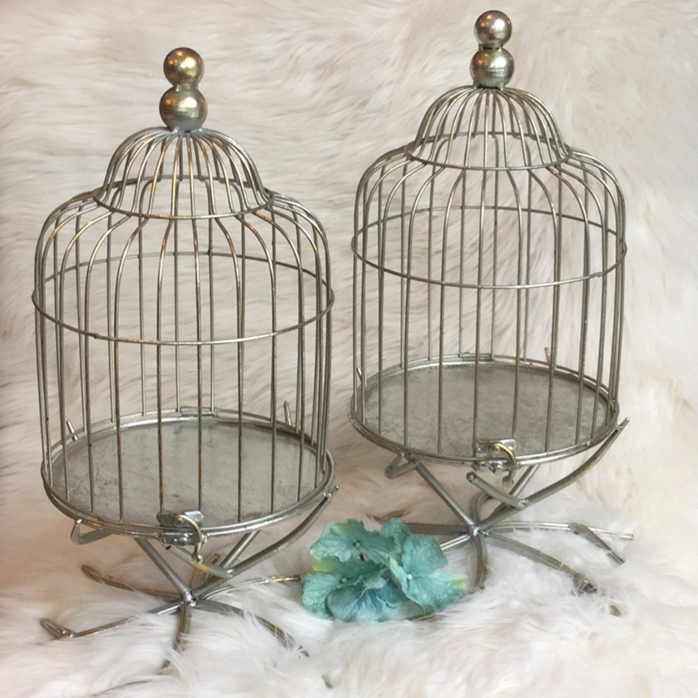 🆕Decorative Antiqued Metal Birdcages